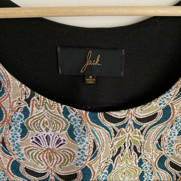 Vintage Bodycon Mini Dress with Embroidery Detail - Picture 2 of 5